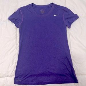Nike DRI-FIT Purple Tee; Size XS